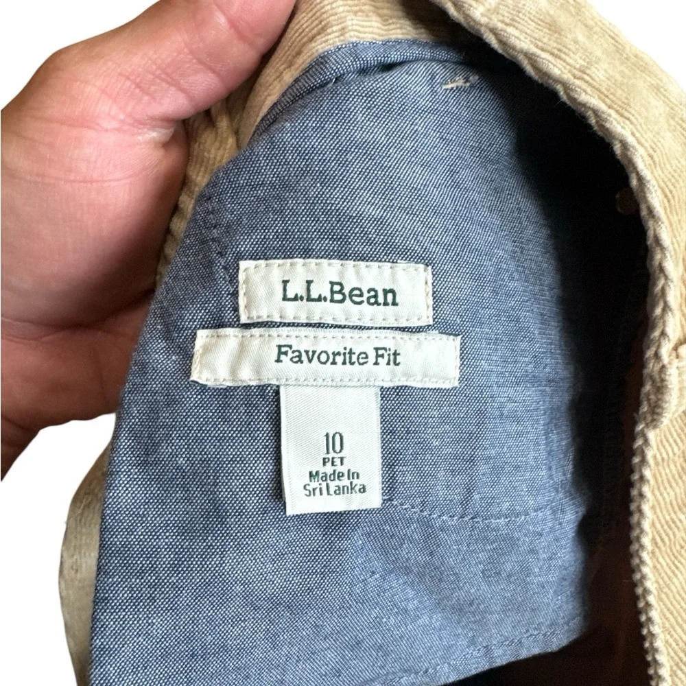 L.L. Bean Women’s Corduroy Pant’s Tan Color Size 10 PET Favorite Fit Casual - Picture 9 of 9